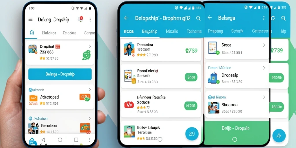 Tampilan antarmuka aplikasi Dropship 2739 yang mudah digunakan.