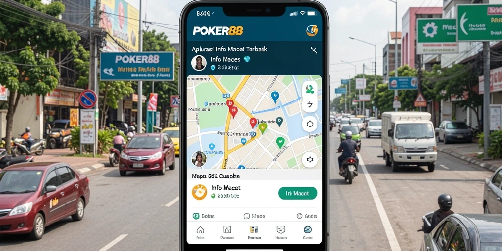 Tampilan antarmuka POKER88 yang menampilkan informasi lalu lintas terkini.