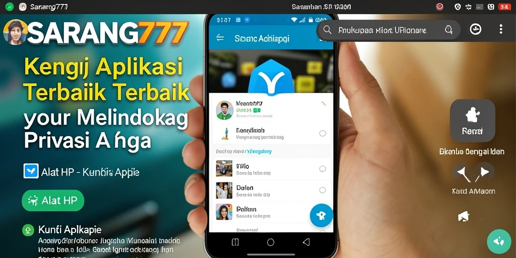 Tampilan antarmuka SARANG777 dengan fungsi Kunci Aplikasi yang mudah digunakan.
